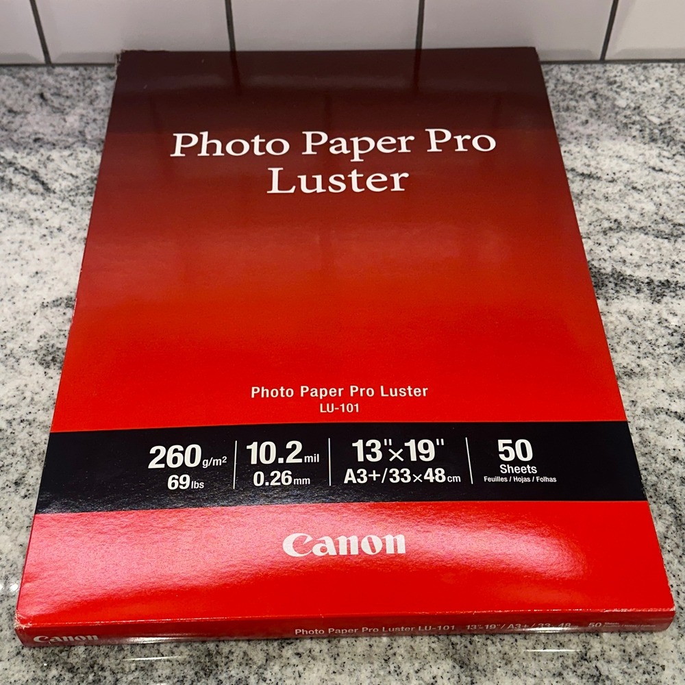 Canon LU-101 13x19 Photo Paper Pro Luster 50-260gsm Inkjet Paper Professional